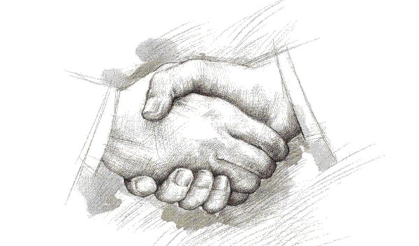 Рукопожатие скетч