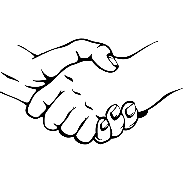 Пожатие рук рисунок
