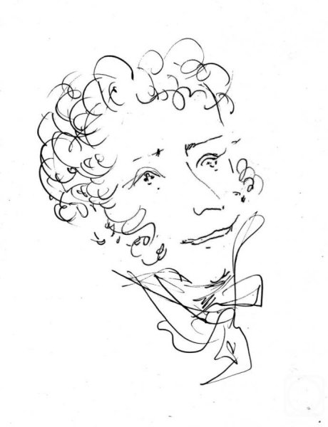 Легкий портрет Александра Сергеевича Пушкина