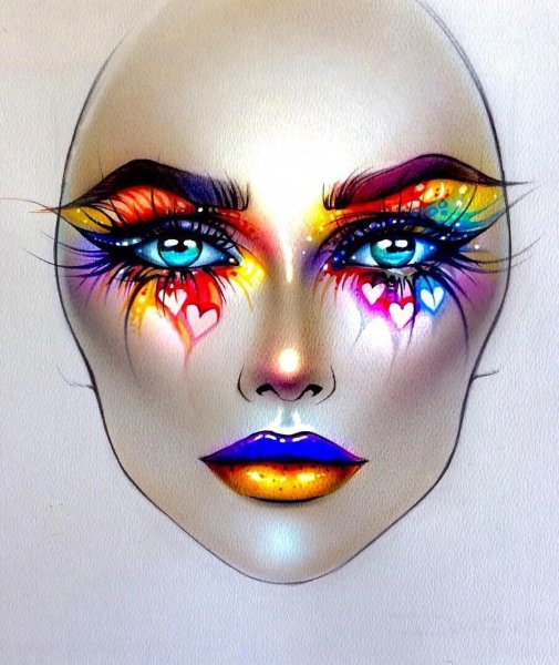 Эскиз театрального грима