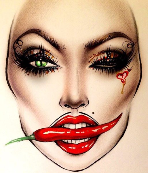 Макияж рисунки изо