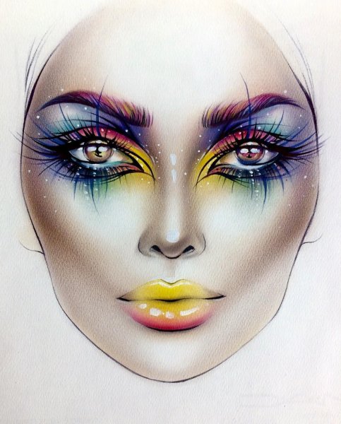 Эскизы карнавального грима