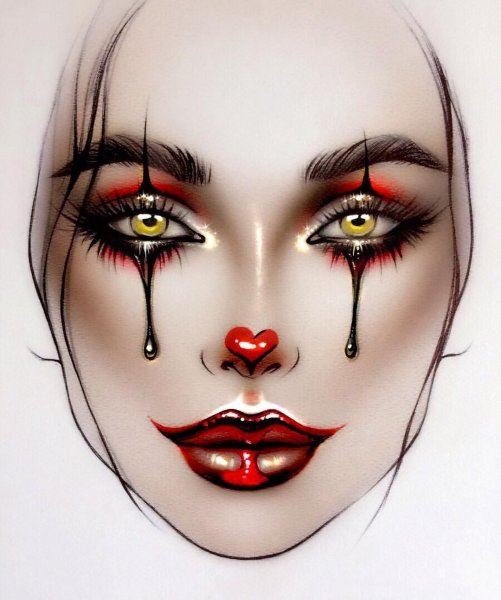 Эскиз театрального грима