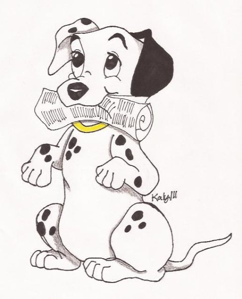 101 Далматинец срисовать