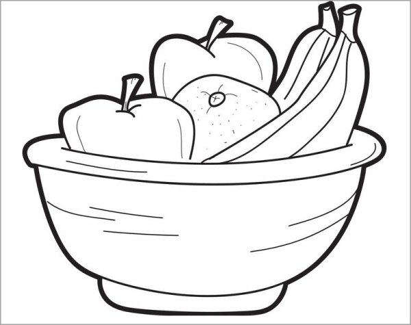 Натюрморт с фруктами поэтапное рисование