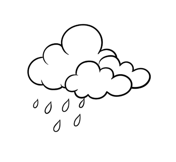 Тучка с дождиком картинки для детей