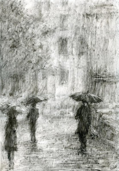 Под дождем Графика