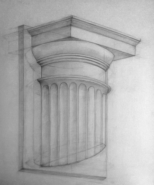 Капитель дорического ордера гипсовая