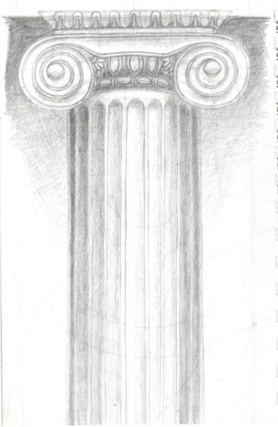 Ионическая Капитель набросок