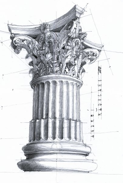 Гипсовая Капитель дорическая