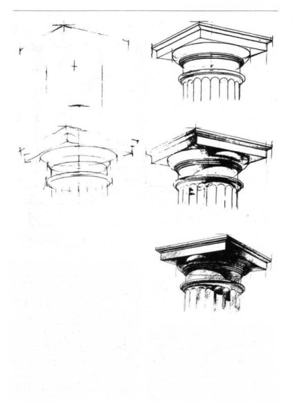Дорическая колонна вектор