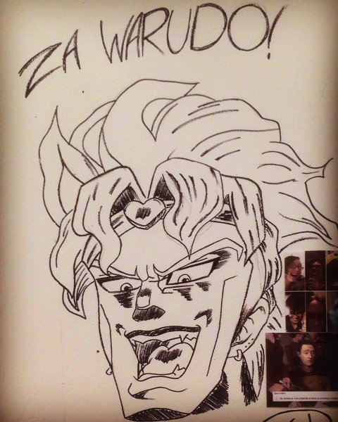 Джоджо срисовать дио