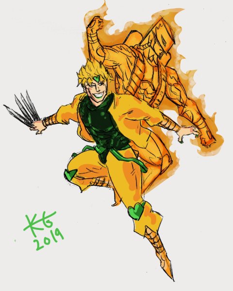 Жожо дио рисунок