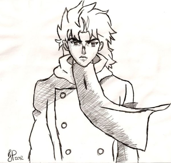 Джо Джо дио карандашом