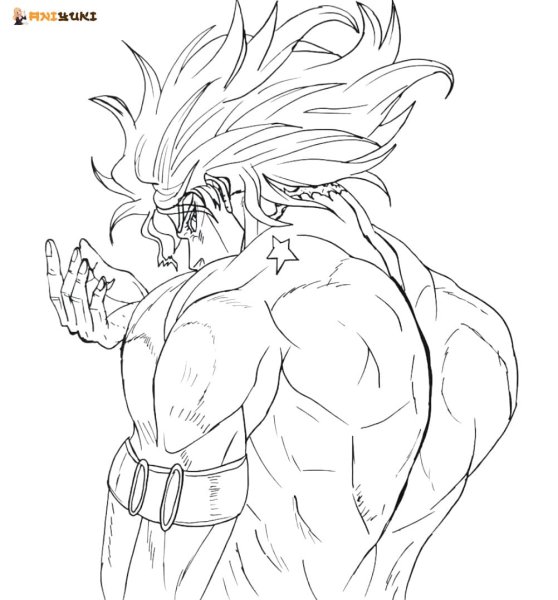 Раскраска Джоджо дио