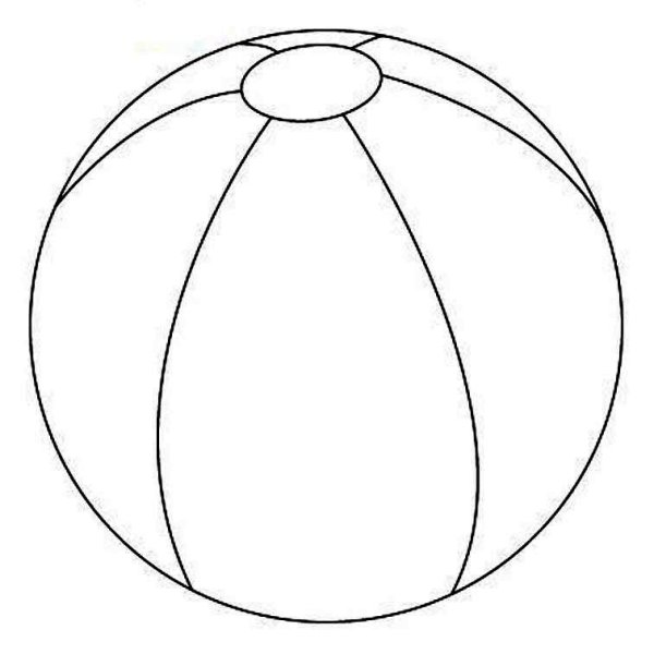 Мяч раскраска