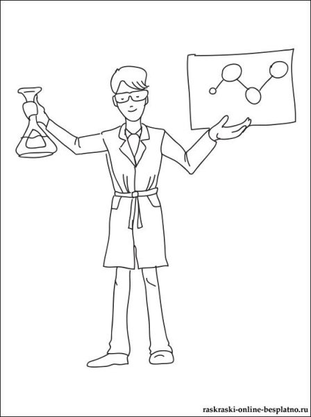 Раскраска продавец