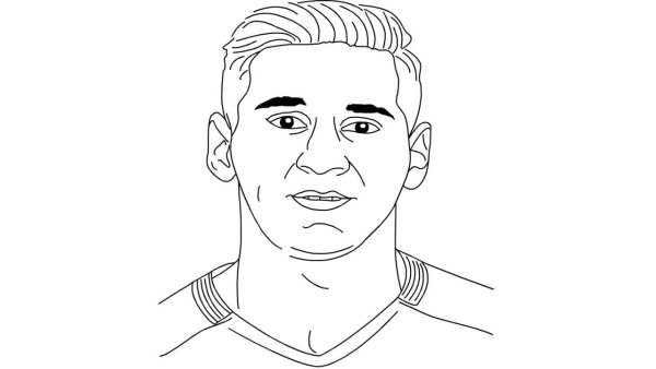 Трафарет Месси