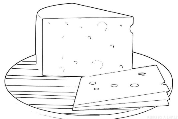 Сыр раскраска для детей