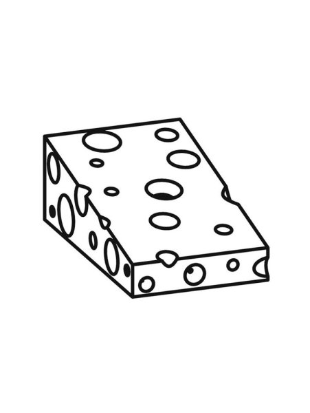 Сыр раскраска