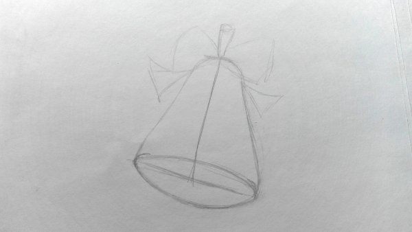 Колокольчик карандашом