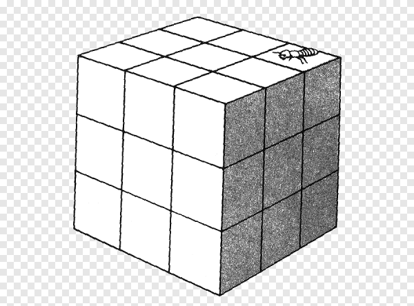 Черно белый кубик Рубика