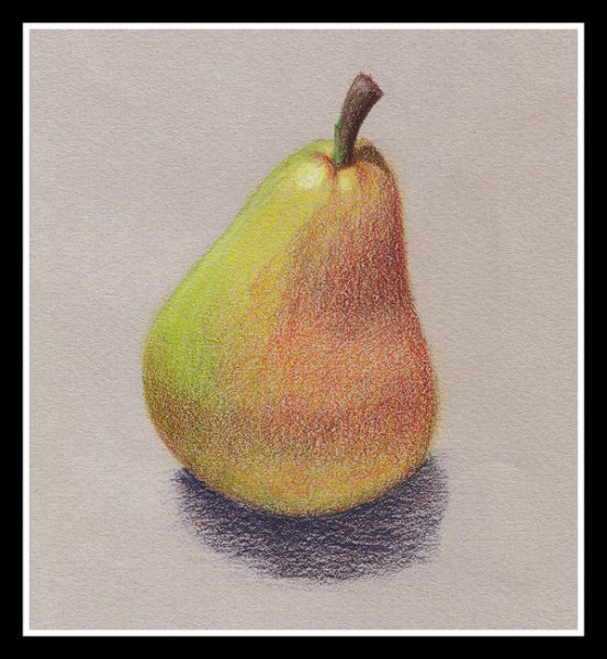 Рисование натюрморта из фруктов