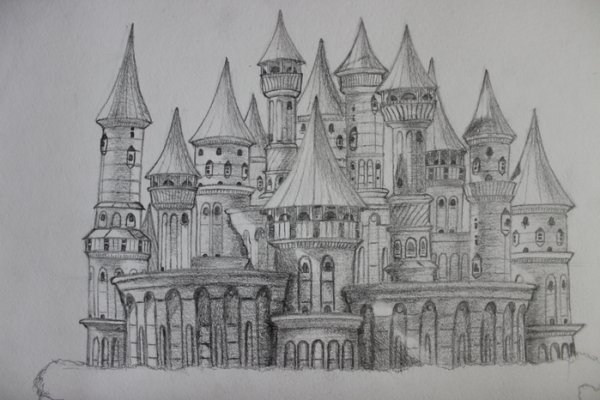 Нарисовать замок карандашом