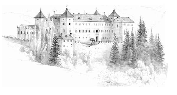 Дворец простым карандашом