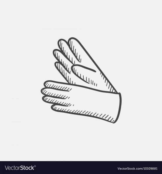 Перчатки силуэт