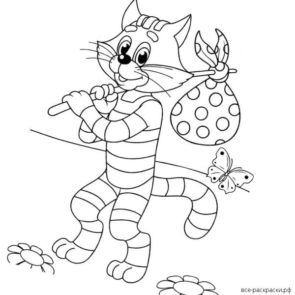 Трое из Простоквашино раскраска