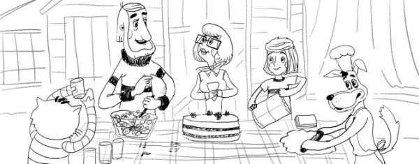 Кот Матроскин из мультфильма трое из Простоквашино