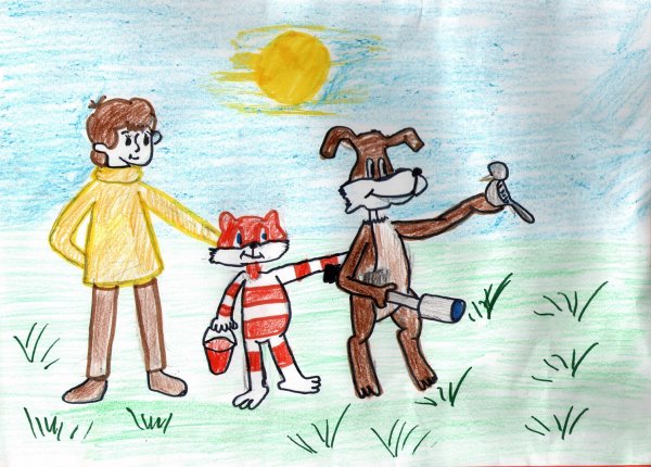 Кот Матроскин раскраска