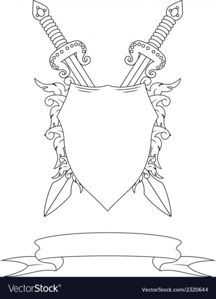 Щит Перуна тату эскиз