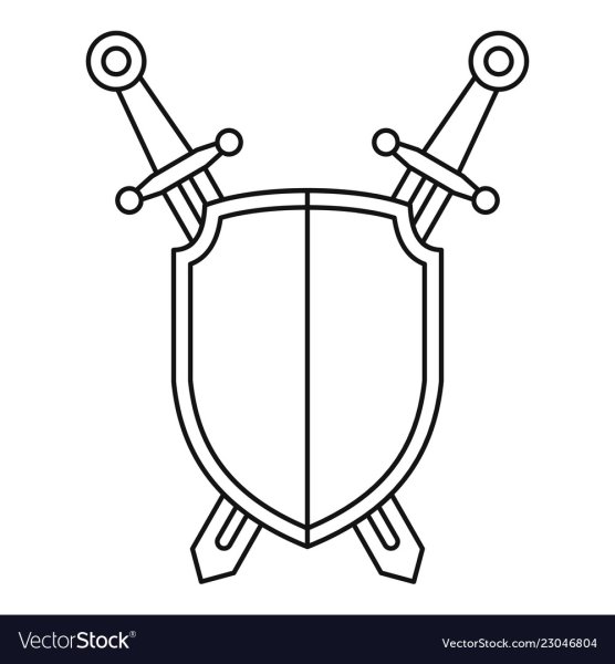 Щит раскраска