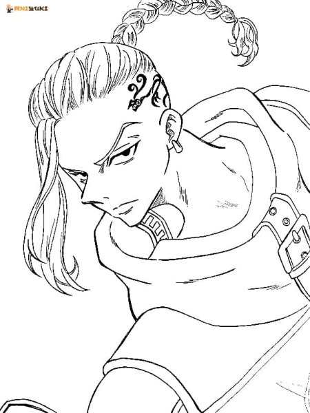 Раскраска аниме Токийские Мстители