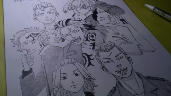 Tokyo Revengers рисунки карандашом