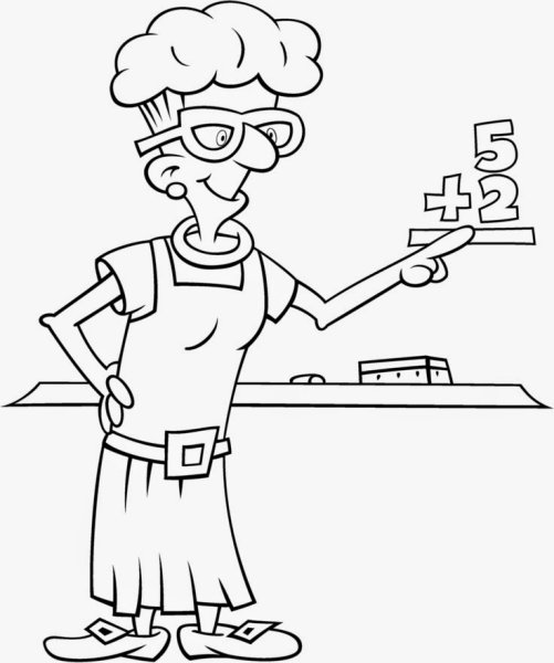 Педагог раскраска