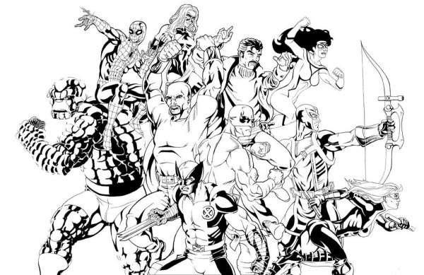 Токийские Мстители раскраска