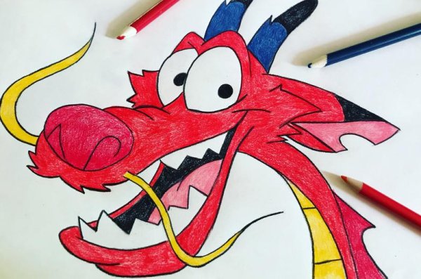 Дракон мушу с крыльями