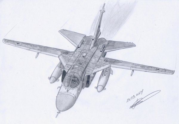 Зарисовки военных самолетов