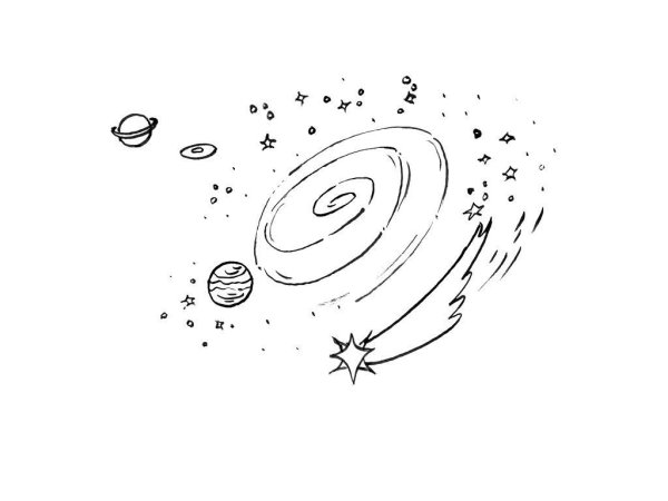Галактика карандашом
