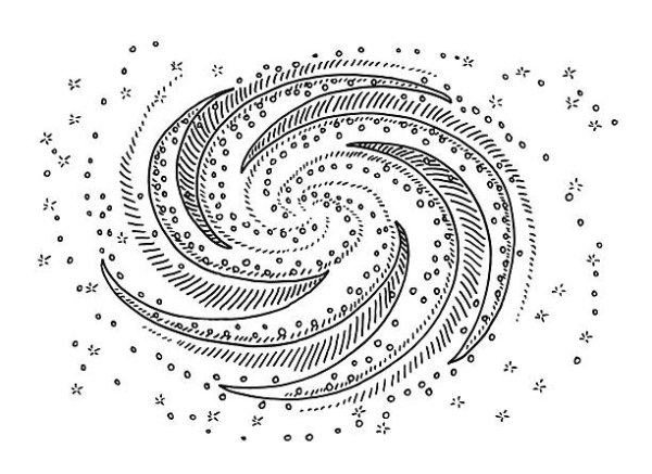 Тату Солнечная система эскиз