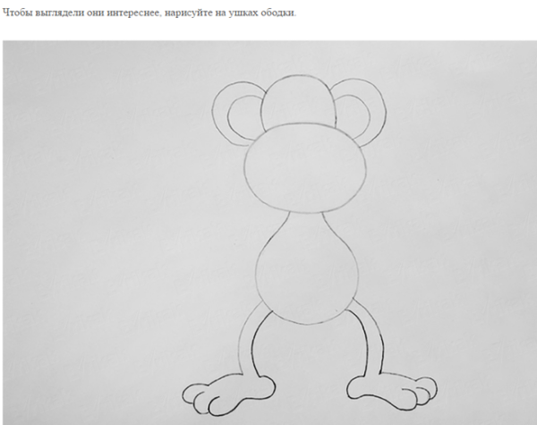 Мартышка и очки рисунок для детей