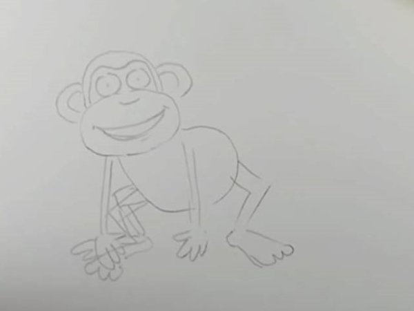 Мартышки рисунок для детей 1 класса