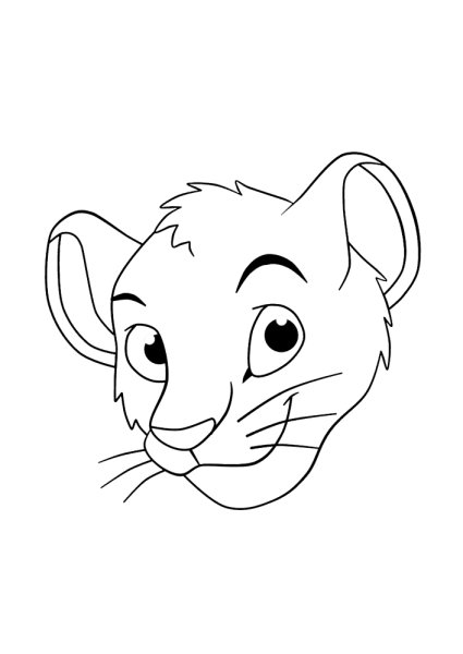 Мордочка львенка