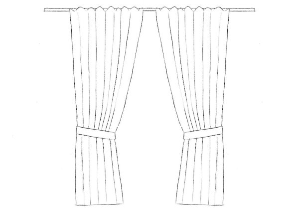 Шторы чертеж