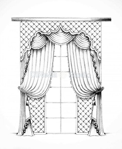 Эскизы штор