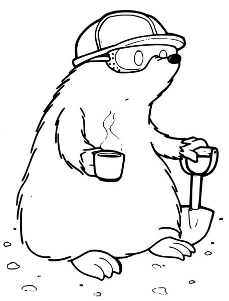 Крот гравюра