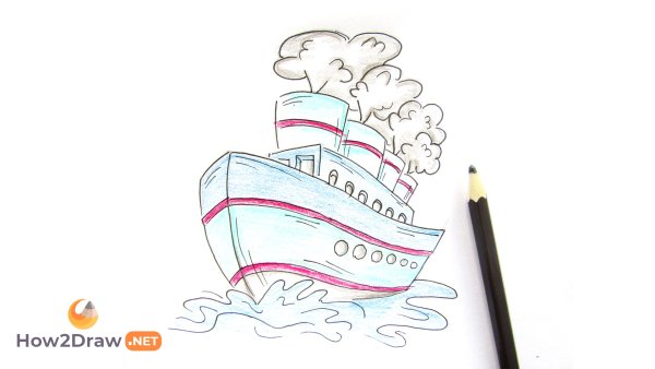 Нарисовать кораблик